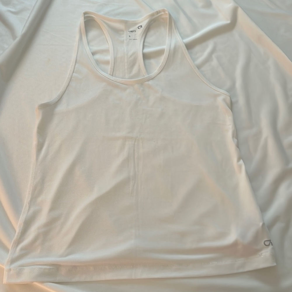 White Athletic Tank Top